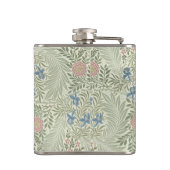 William Morris Larkspur Floral Wallpaper Flachmann (Rückseite)