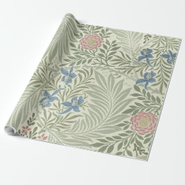 William Morris Larkspur Floral Wallpaper Geschenkpapier