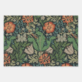 William Morris Larkspur Floral Wallpaper Geschenkpapier Set (Vorderseite 3)