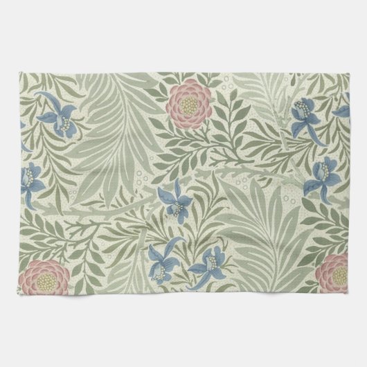 William Morris Larkspur Floral Wallpaper Handtuch (Horizontal)