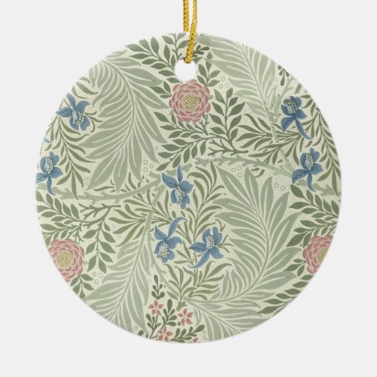 William Morris Larkspur Floral Wallpaper Keramikornament (Vorne)