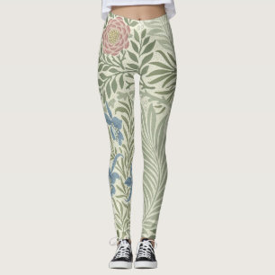William Morris Larkspur Floral Wallpaper Leggings