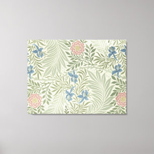 William Morris Larkspur Floral Wallpaper Leinwanddruck