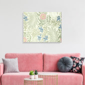 William Morris Larkspur Floral Wallpaper Leinwanddruck (Insitu (Wohnzimmer))