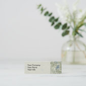 William Morris Larkspur Floral Wallpaper Mini Visitenkarte (Stehend Vorderseite)