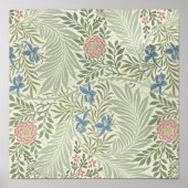 William Morris Larkspur Floral Wallpaper Pattern Poster (Vorne)