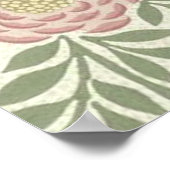 William Morris Larkspur Floral Wallpaper Pattern Poster (Ecke)