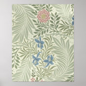 William Morris Larkspur Floral Wallpaper Pattern Poster (Vorne)