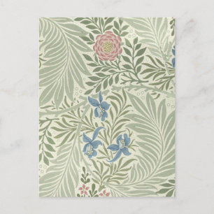 William Morris Larkspur Floral Wallpaper Postkarte
