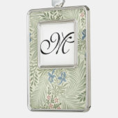 William Morris Larkspur Floral Wallpaper Rahmen-Ornament Silber (Links)