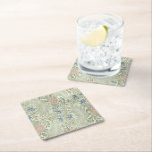 William Morris Larkspur Floral Wallpaper Rechteckiger Pappuntersetzer (Vor Ort)