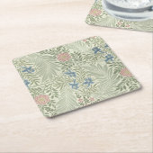 William Morris Larkspur Floral Wallpaper Rechteckiger Pappuntersetzer (angewinkelt)