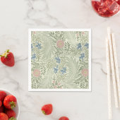 William Morris Larkspur Floral Wallpaper Serviette (Beispiel)
