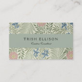 William Morris Larkspur Floral Wallpaper Visitenkarte (Vorderseite)