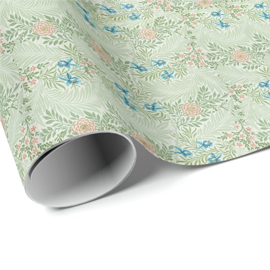 William Morris Larkspur Geschenkpapier (Rolleneckpunkt)