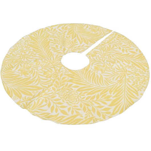 William Morris - Larkspur Leaves & Flower Pattern Polyester Weihnachtsbaumdecke (Schrägansicht)