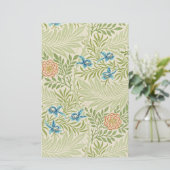 William Morris Larkspur Muster Briefpapier (Stehend Vorderseite)