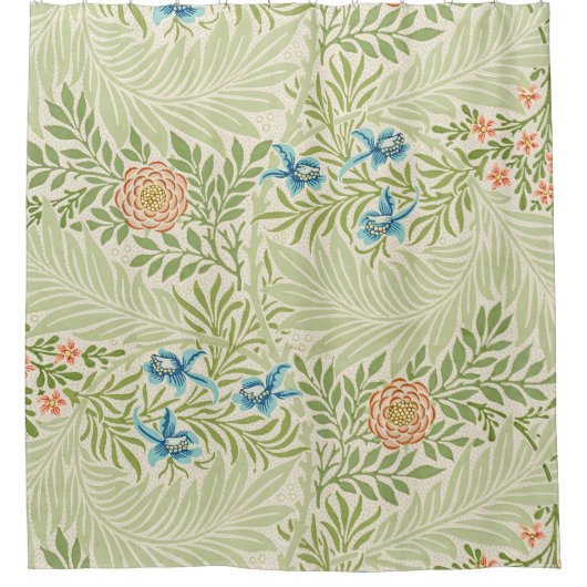 William Morris Larkspur Muster Duschvorhang (Vorderseite)