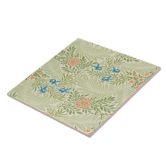 William Morris Larkspur Muster Fliese (Seite)