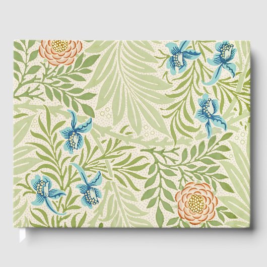 William Morris Larkspur Muster Gästebuch (Vorderseite)