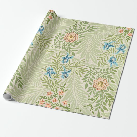 William Morris Larkspur Muster Geschenkpapier (Ungerollt)