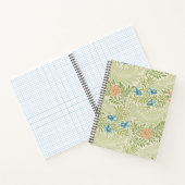 William Morris Larkspur Muster Notizblock (Innenseite)