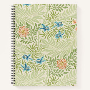 William Morris Larkspur Muster Notizblock