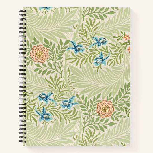 William Morris Larkspur Muster Notizblock (Vorderseite)