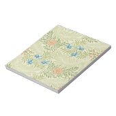 William Morris Larkspur Muster Notizblock (Rotiert)