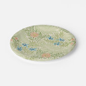 William Morris Larkspur Muster Pappteller (Schrägansicht)