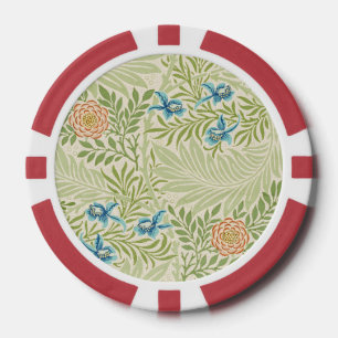 William Morris Larkspur Muster Pokerchips