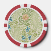 William Morris Larkspur Muster Pokerchips (Vorderseite)