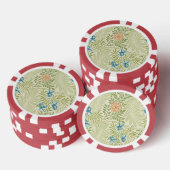 William Morris Larkspur Muster Pokerchips (Stapel)