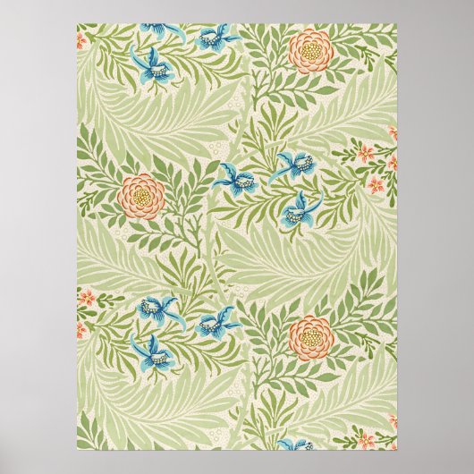 William Morris Larkspur Muster Poster (Vorne)