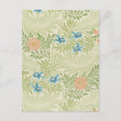 William Morris Larkspur Muster Postkarte (Vorderseite)