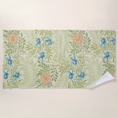 William Morris Larkspur Muster Strandtuch (Vorderseite)