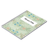 William Morris Larkspur Personalisiert Notizblock (Linke Seite)