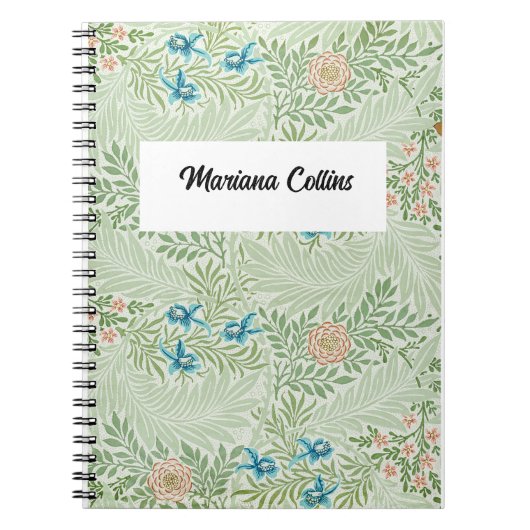William Morris Larkspur Personalisiert Notizblock (Vorderseite)