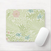 William Morris - Larkspur - Rosa Blume und Blätter Mousepad (Mit Mouse)
