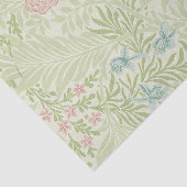 William Morris - Larkspur - Rosa Blume und Blätter Seidenpapier (Ausschnitt)