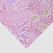 William Morris - Larkspur - Rosa Blume und Blätter Seidenpapier (Ausschnitt)