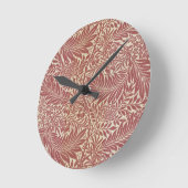 William Morris Larkspur Runde Wanduhr (Winkel)