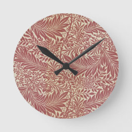 William Morris Larkspur Runde Wanduhr