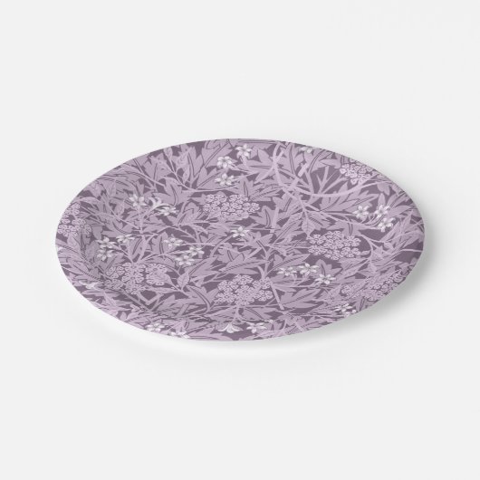 William Morris Lavendel Pappteller (Schrägansicht)