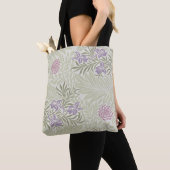 William Morris Lavender & Pink Larkspur Muster Tasche (Von Nahem)