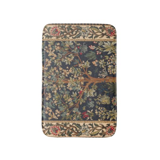 William Morris - Lebensbaum Badematte (Vorderseite Vertikal)