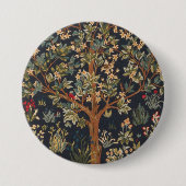 William Morris - Lebensbaum Button (Vorderseite)