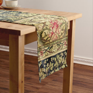 William Morris Lebensbaum Florale Vintage Kunst Kurzer Tischläufer
