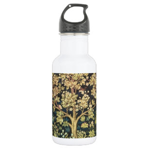 William Morris Lebensbaum Florales Vintage Kunst Trinkflasche
