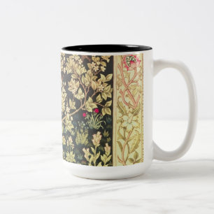 William Morris Lebensbaum Florales Vintage Kunst Zweifarbige Tasse